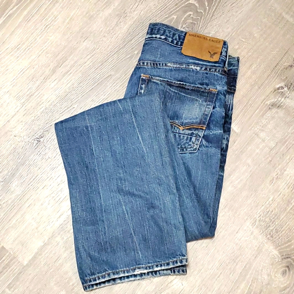 American Eagle Original Straight Distressed Jeans Men 29x32